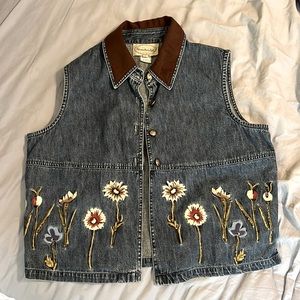 Ladies denim vest size Medium